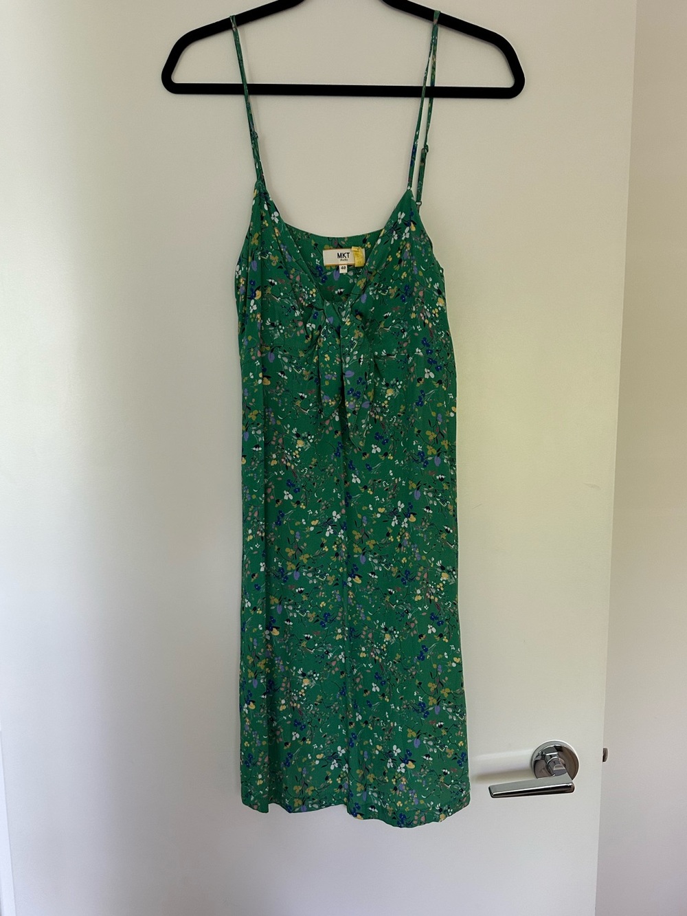 Revolve Green Floral Slip Dress